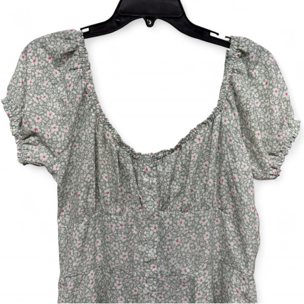 Trixxi Sage Floral Mini Dress - Picture 4 of 8